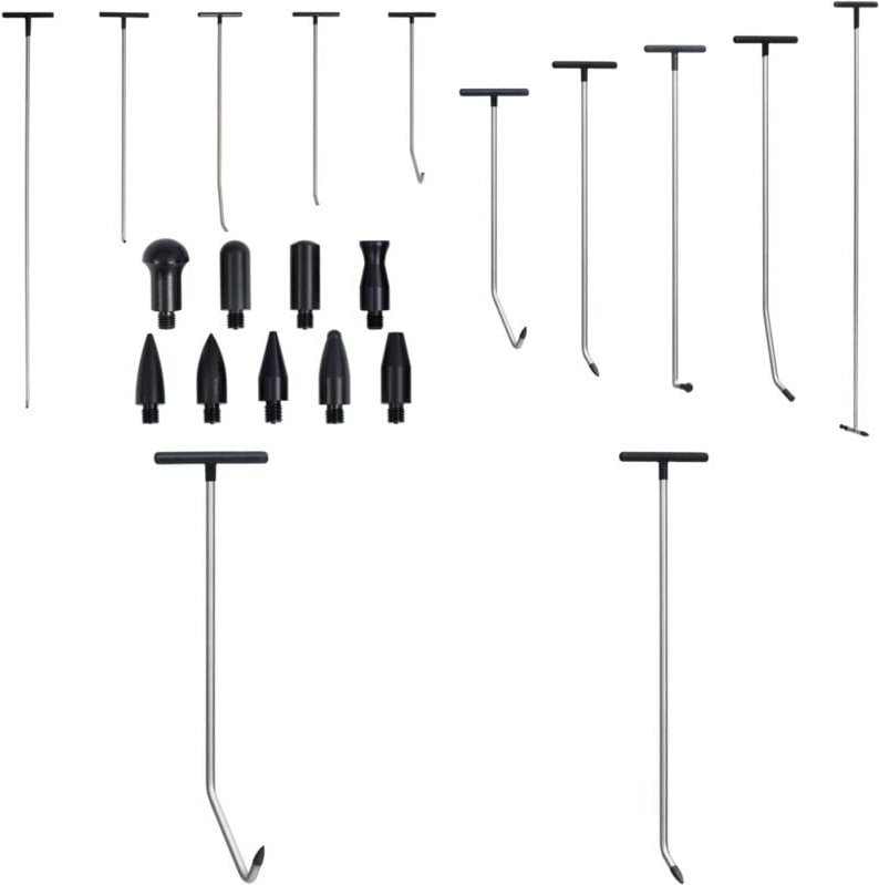 5-tlg. Ausbeulwerkzeug-Set Lackschadenfrei Edelstahl - Delle Entfernen - Autoreparatur - Lackschutz - Ausbeulwerkzeug - ...