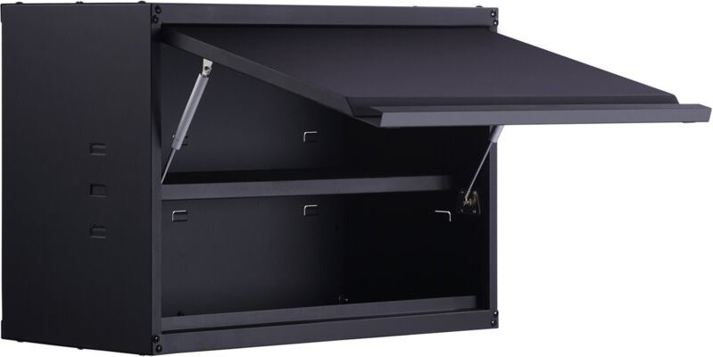 Metal Storage Cabinet, 120lbs Tragfähigkeit pro Regal, 20'' hoch Wandmontage Pulverbeschichtung Stahl Garage Schrank mit...