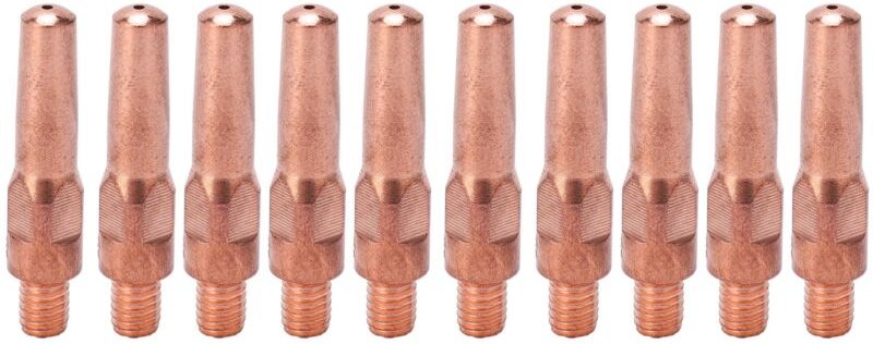 Thumbnail - Ej.life - 10 Stück Leitfähige Düsen mit Kontaktspitze 8,8 x 40 x 1,2 Mm, Geeignet für die Meisten Schweißgeräte