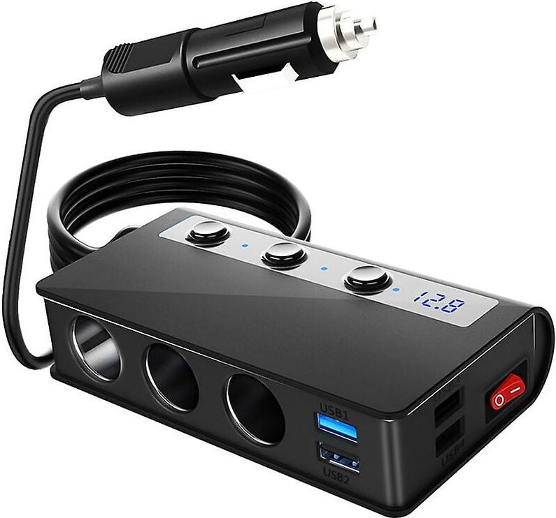 180w Splitter Quick Charge 3.0 Autoladegerät Adapter 12v/24v 4 Port usb Ladebuchse für Telefon
