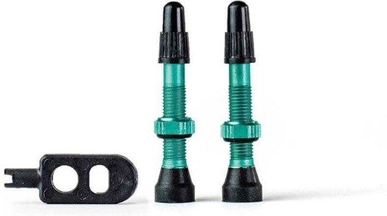 Trezado Celeste Tubeless Ventile - Celeste - 2 Stück mit Schlüssel