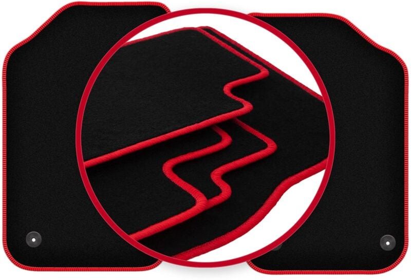 CARLUX-RED Auto-Fußmatten für: MG F/TF Coupé, Cabrio (2007-2011)