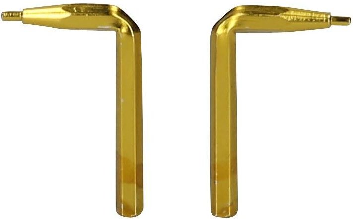 Spitzenpaar für Doppelgelenk-Sicherungszangen, 1,0 mm, 90° abgewinkelt
