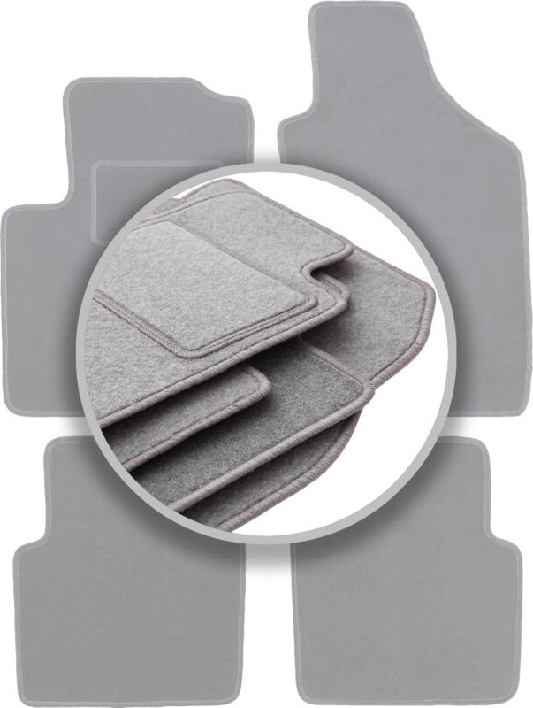Auto-Fußmatten aschgrau für: Lancia Ypsilon III Fließheck (2011-)