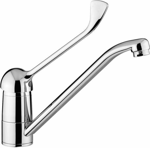 Paffoni - Duemila Serie DU303CR Spültisch-Einhandbatterie mit klinischem Hebel Verchromt - Messing