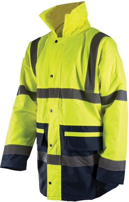 Warnschutzjacke xl wetterfest neongelb reflektoren Steppfutter Hi-Vis EN20471 Klasse 3