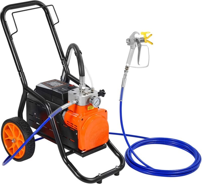 Mophorn - Airless-Farbspritzgerät mit Membran, effizientes Airless-Farbspritzgerät mit Verlängerungsstange, 1700 w 3000 ...