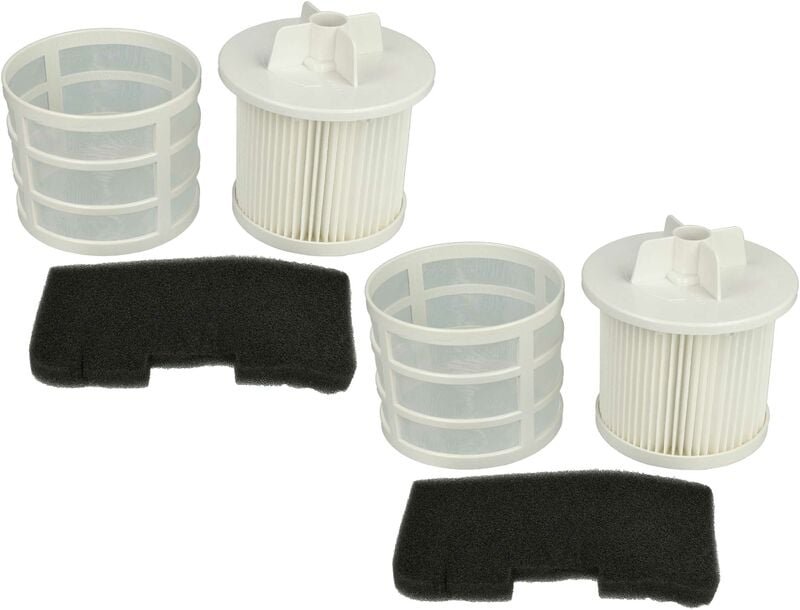 Thumbnail - Filter-Set kompatibel mit Hoover SE81SE40011 39001278, SE81SE30011 39001157 Staubsauger - 4x Filter (Abluft-Filter, Vorm...