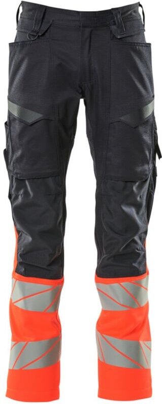 Mascot Accelerate Safe Hose mit Knietaschen 19679-236-10222 Gr. 82C47 schwarzblau/hi-vis rot