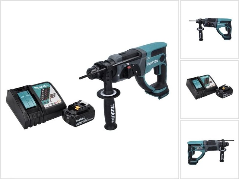 Dhr 202 RT1 Akku Kombihammer 18 v 2,0 j sds Plus + 1x Akku 5,0 Ah + Ladegerät - Makita