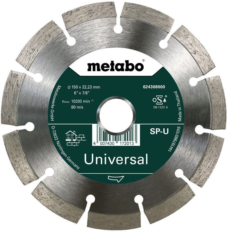 Metabo - Diamanttrennscheibe 150x22,23mm, sp-u, Universal sp (624308000)