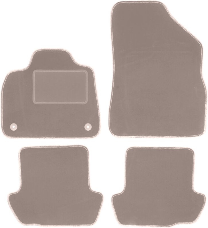 Beige Veloursmatten für: Citroen DS5 Limousine (2011-2018)