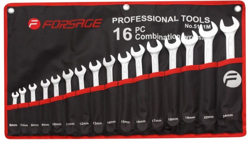 Ringmaulschlüssel 6-24 mm 16-teiliger Cr-V-Schlüsselsatz
