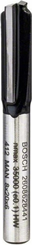 Nutfräser Standard for Wood, 6 mm, D1 8 mm, l 19,5 mm, g 51 mm - Bosch