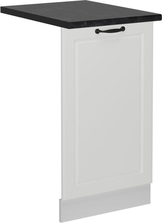 Vicco - Geschirrspülblende R-Line, Weiß Landhaus, 45 cm , ap Anthrazit