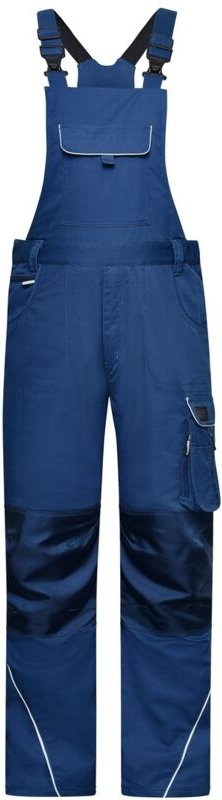 James&nicholson - funktionelle Latzhose JN879 Gr. 42 dark-royal