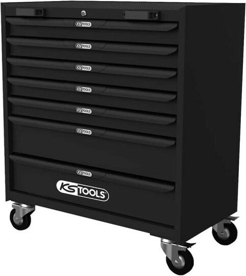 KS TOOLS Servant - Schwarz - 34 Zoll - 7 Schubladen - 810.8055