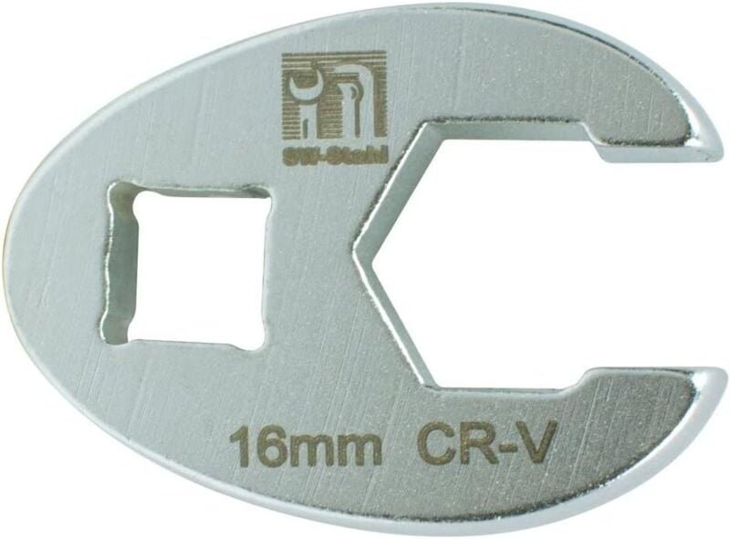 SW-Stahl 01480-12SB Offener Ringschlüssel, 12 mm, 3/8 I Hahnenfußschlüssel 3/8 Zoll I Schraubenschlüssel I Bremsleitungs...