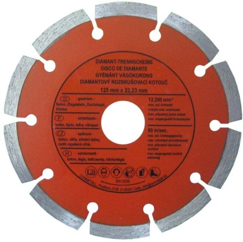 Con:p - con p Trennscheibe 125 x 22,23 mm Diamant für Beton segmentiert für Winkelschleifer