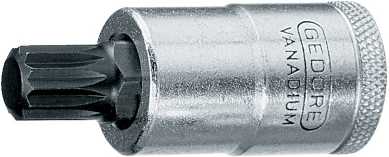 Thumbnail - Steckschlüsseleinsatz inx 19 1/2 ″ Innen-Vielzahn M12 Länge 55 mm