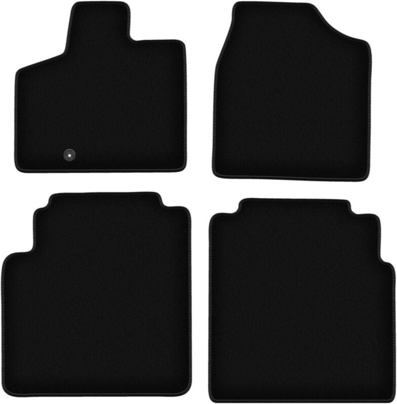 BASIC schwarze Veloursmatten für: Lancia Voyager Minivan (2008-2016)