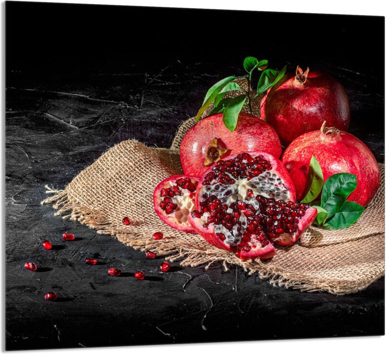 GLASPLATTE FÜR KÜCHE 65x60 Marineblau