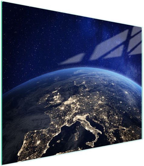 Glasschneidebrett 52x30 Earth