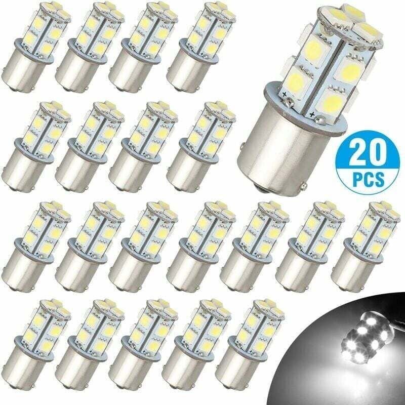 20 stücke 1156 LED Auto Birne 12V Ersatz für 1156 1141 1003 13 SMD Projektor Objektiv