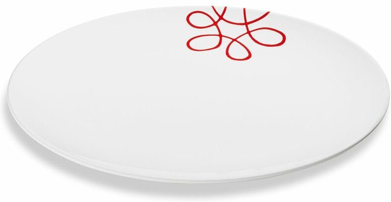 Gmundner Keramik - Pur Geflammt Rot, Platte oval (33x26cm)