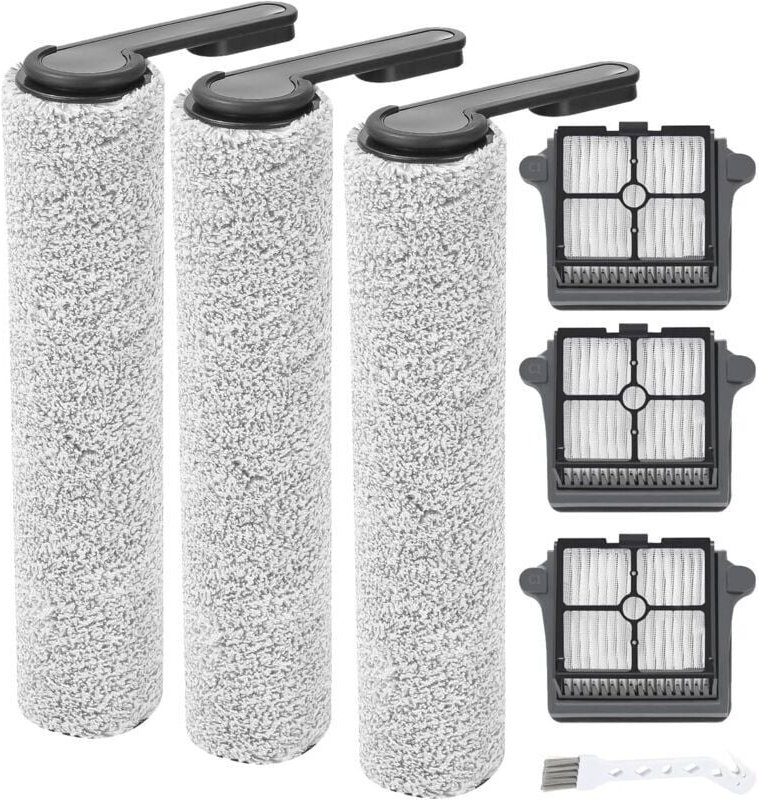 YMYNY - (7-teilig) Filter- und Ersatzteilset, Bürstenrollen, kompatibles Teilezubehörset für Tineco Floor ONE S6/S7 Pro ...