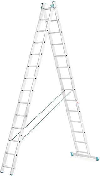 Leiter Experten - Mehrzweckleiter 2x7 Sprossen - Ausgebreitete Länge 3.14m - 7507