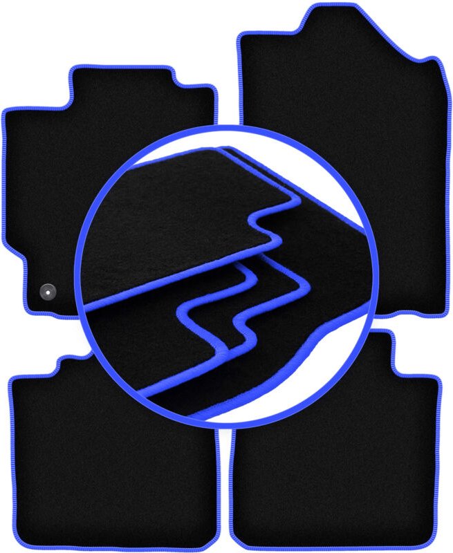 CARLUX-BLUE Autofußmatten für: Toyota Camry VIII XV50 Limousine (2011-2018)