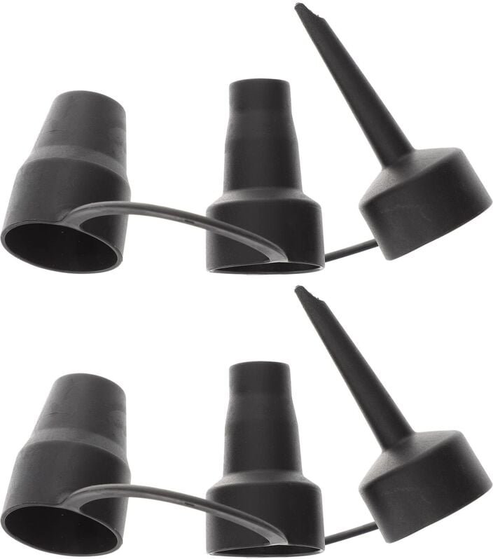 Thumbnail - 2er-Pack elektrischer Luftpumpenadapter, 3 Größen, Luftpumpen-Ersatzdüsen, tragbarer Adapter, Schwarz