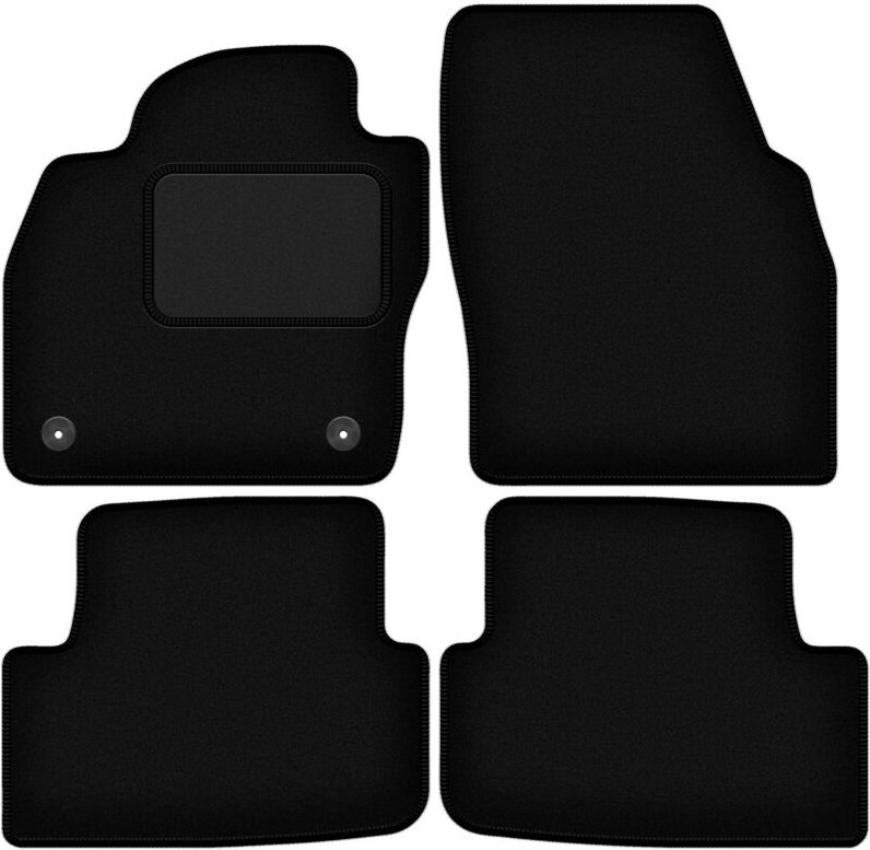 Schwarze Veloursmatten für: Seat Ibiza V Fließheck (2017-)