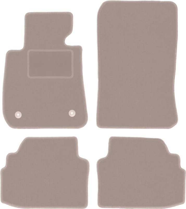 Beige Velours-Fußmatten für: BMW 3 E92 Coupé (2004-2011)