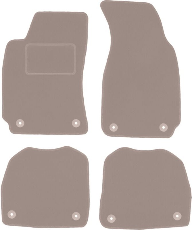 Beige Veloursmatten für: Skoda Superb I Limousine (2001-2008)
