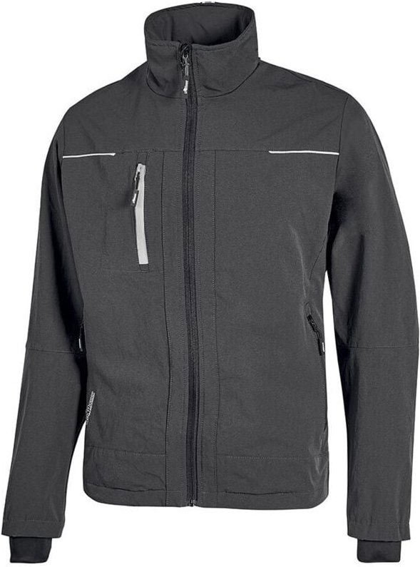 Thumbnail - Arbeitsjacke aus Stoff PLUTON - Grau XL