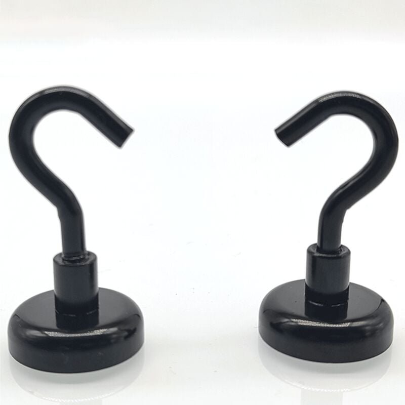 Linghhang - Magnethaken (6er-Pack, Schwarz), 25 Pfund starke, robuste Kreuzfahrt-Magnet-S-Haken für Klassenzimmer, Kühls...