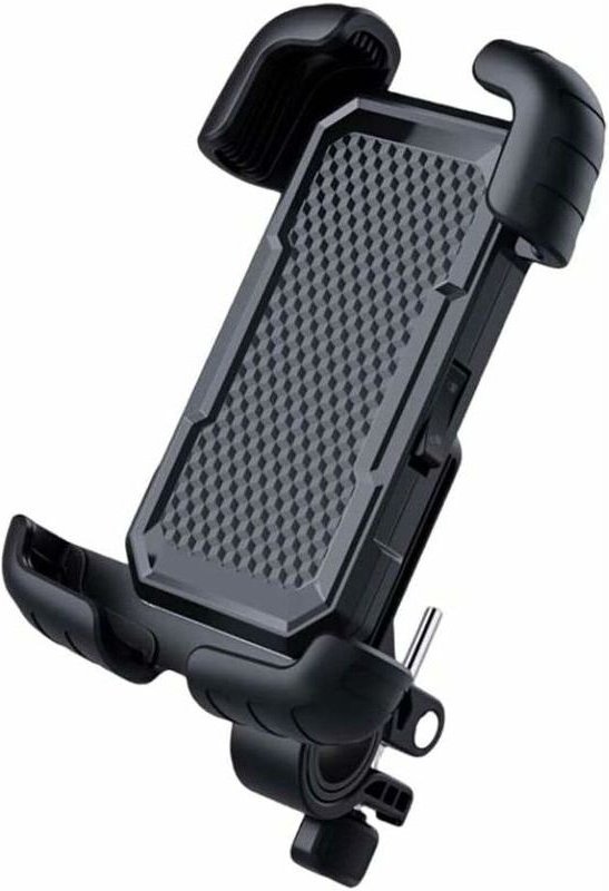 KZQ - Lenkertaschen Fahrrad-Telefonhalter Motorrad-Handyhalterung Fahrrad-Handyklemme für Motorrad-Roller Schwarz
