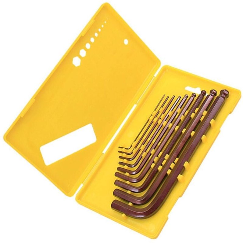 Shmshng - 9-teiliger Inbusschlüsselsatz, metrisch/SAE – RW-Torxschlüssel