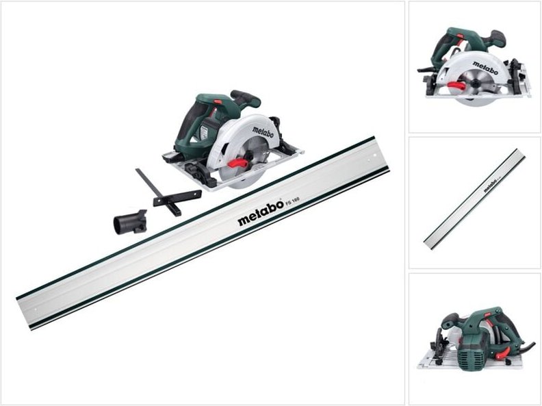 Metabo KS 55 FS Handkreissäge 1200 W 160 mm + Kreissägeblatt + Führungsschiene