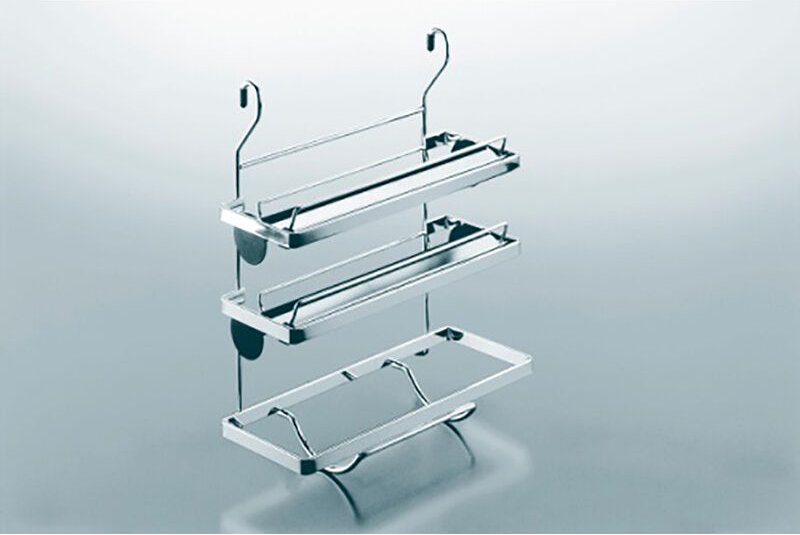 Linero 2000 Relingsystem - Rollenhalter 3-etagig, chrom - Kesseböhmer