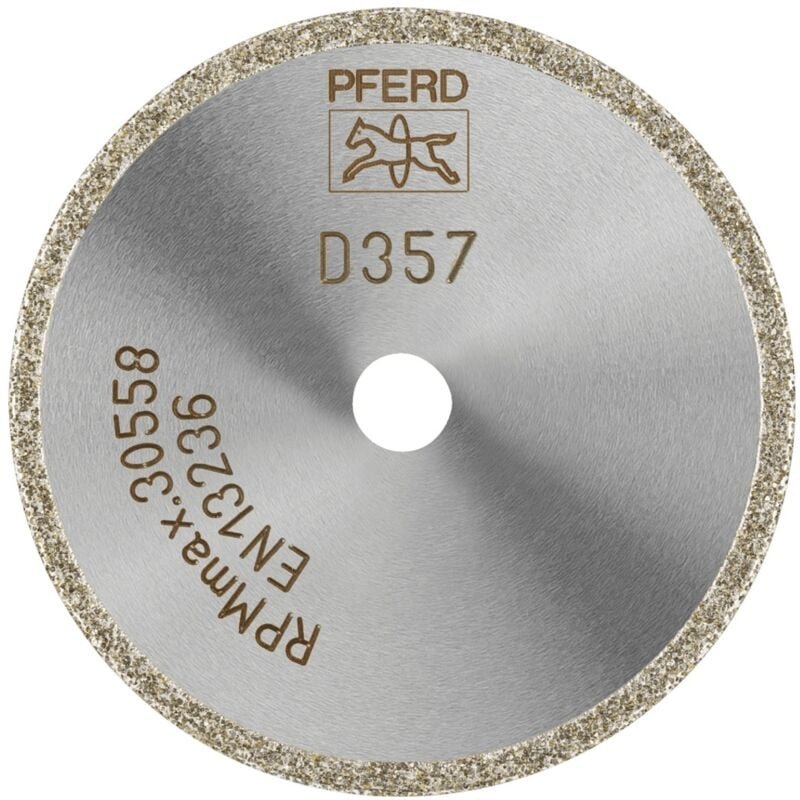 PFERD TOOLS Diamant-Trennscheibe D1A1R 50x2,0x6,0mm D357 (grob) durchgängiger Belag für GFK/CFK