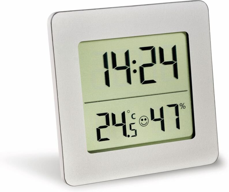 TFA Digitales Thermo-Hygrometer 30.5038.54, silber