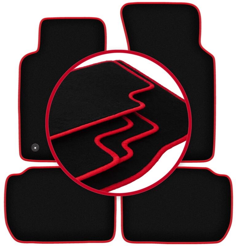 CARLUX-RED Autofußmatten für: Ford Sierra Kombi, Limousine, Liftback (1982-1993)