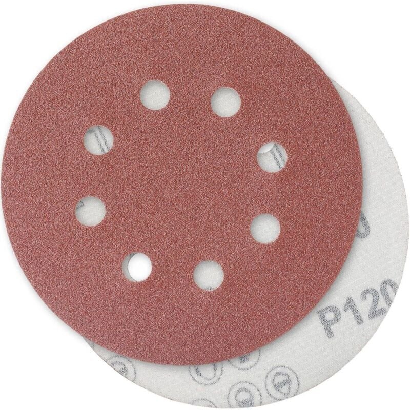 Thumbnail - 100 Stück Schleifscheiben, Schleifscheiben, Körnung 125 mm, ideal zum Schleifen/Polieren/Entrosten, HSDPS5M100,120