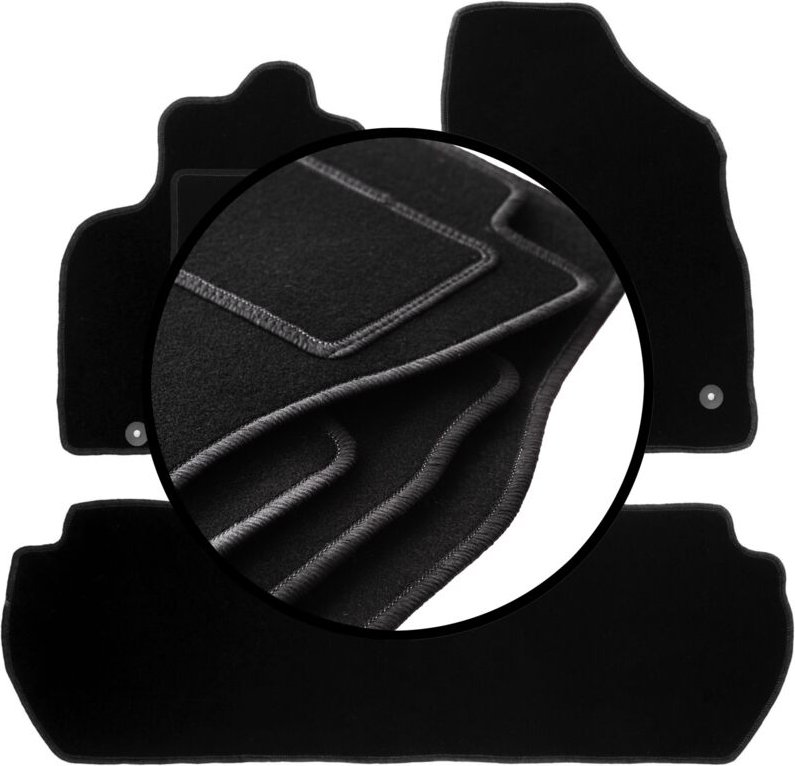 Komplettset Veloursmatten für: Peugeot Partner II Tepee (2008-2018)