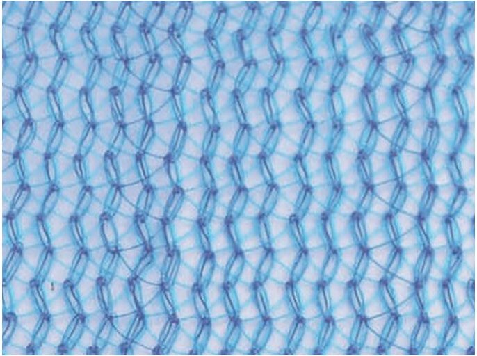 Leichtes Gerüstnetz 50 g/m² - Blau dreieckig 2,57 mx 20 m