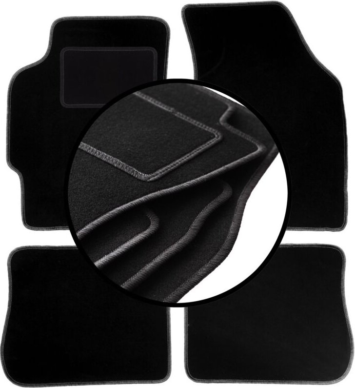 Komplettset Veloursmatten für: Kia Shuma Limousine (1997-2004)