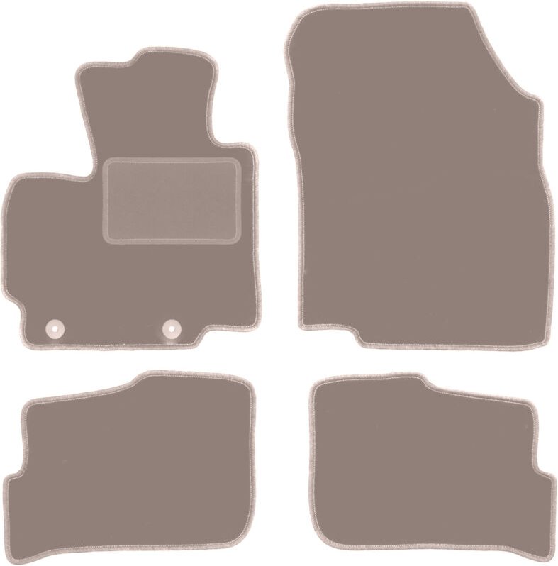 Beige Veloursmatten für: Mitsubishi Space Star II Fließheck (2013-)